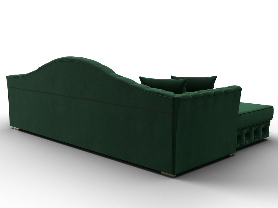 Диван угловой Артис левый угол (seven 626 зеленый)