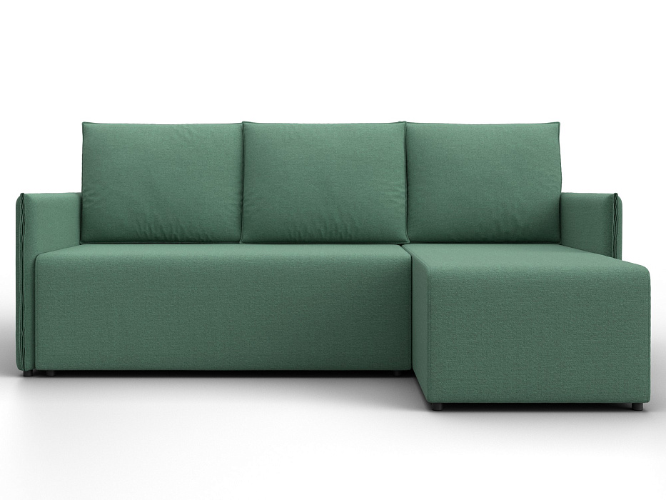 Диван угловой Лига-124 угол универсальный (амур 11 зеленый)
