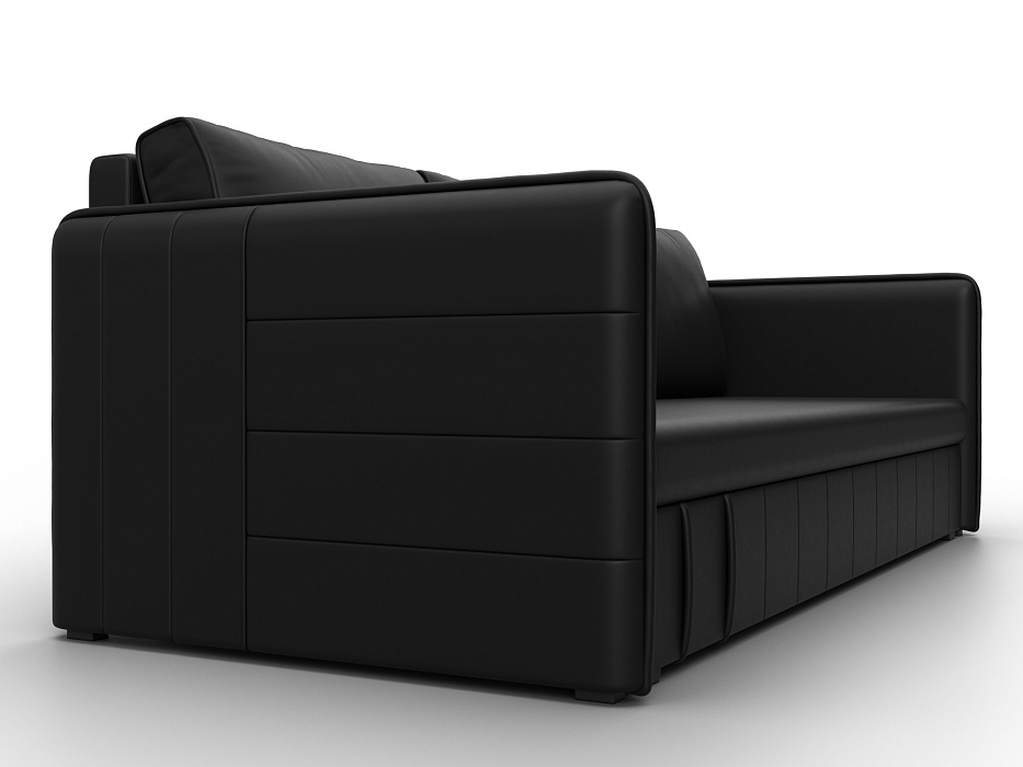 Диван прямой Слим (черный)
