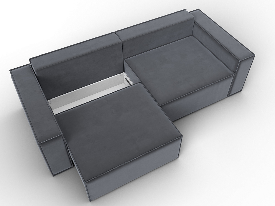 Диван прямой Куба (серый)