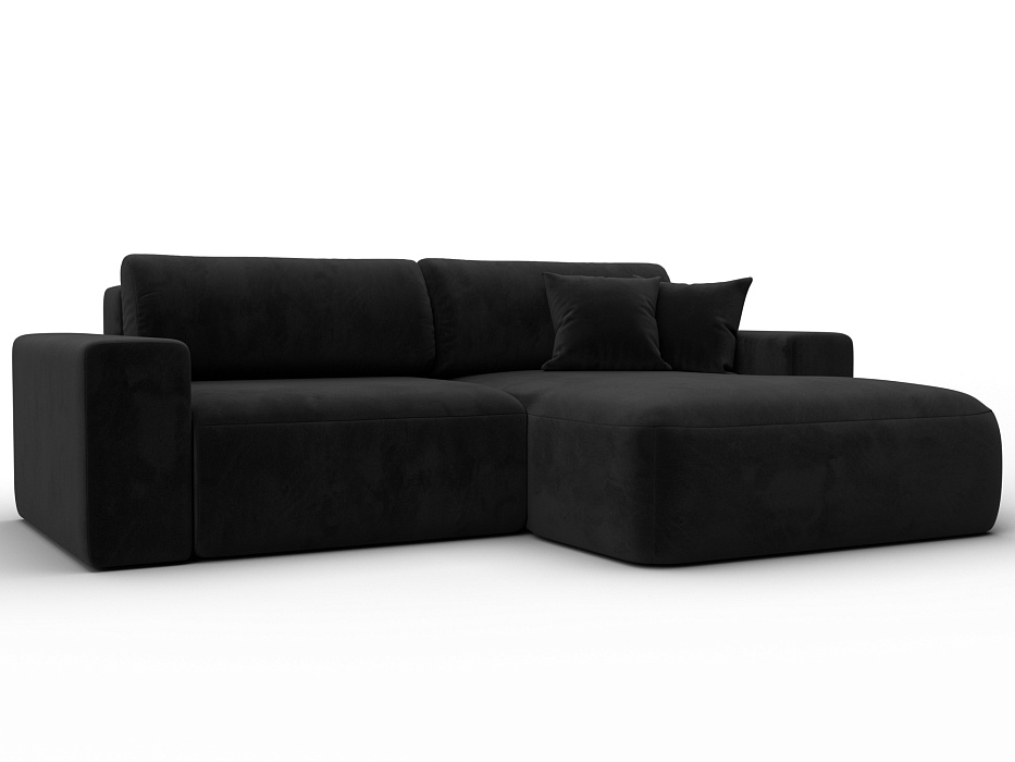 Диван угловой Лига-036 НПБ Классик правый угол (черный)