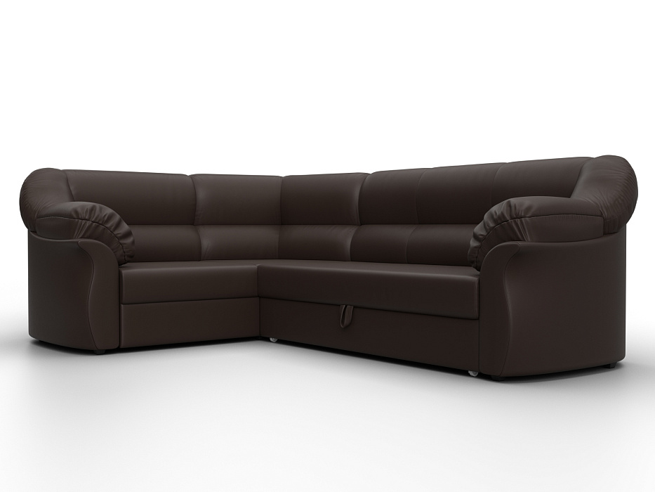 Диван угловой Карнелла левый угол (коричневый)