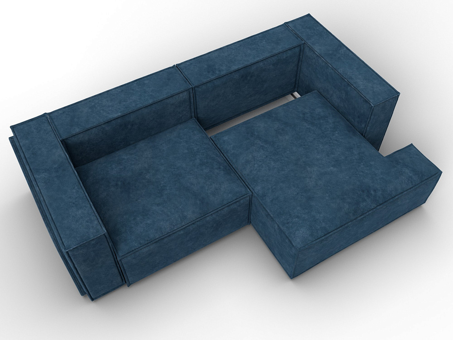Диван угловой Лига-061 угол правый (brut 11 синий)