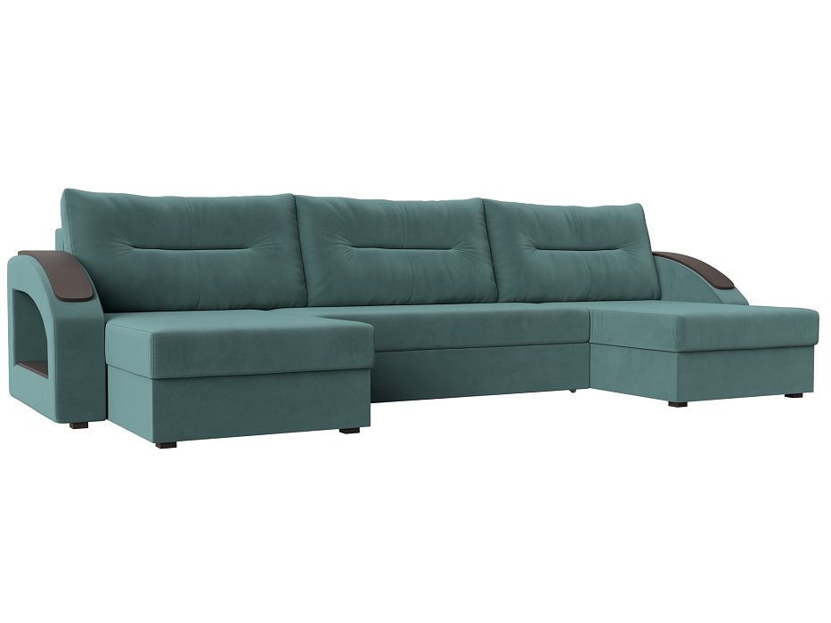 П-образный диван Канзас (бирюзовый цвет)