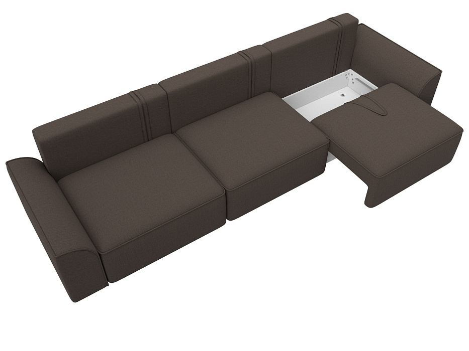 Диван прямой Лига-048 НПБ Лонг (амур 05 коричневый) Диван прямой Лига-048 НПБ Лонг (амур 05 коричневый)