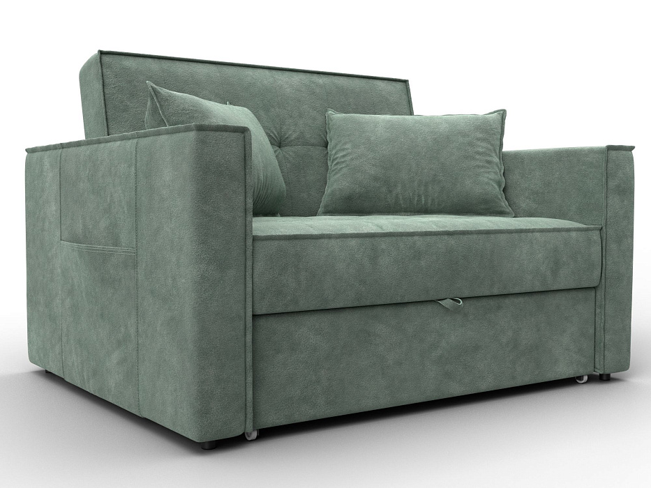 Диван прямой Лига-104 (140) (brut 08 зеленый)