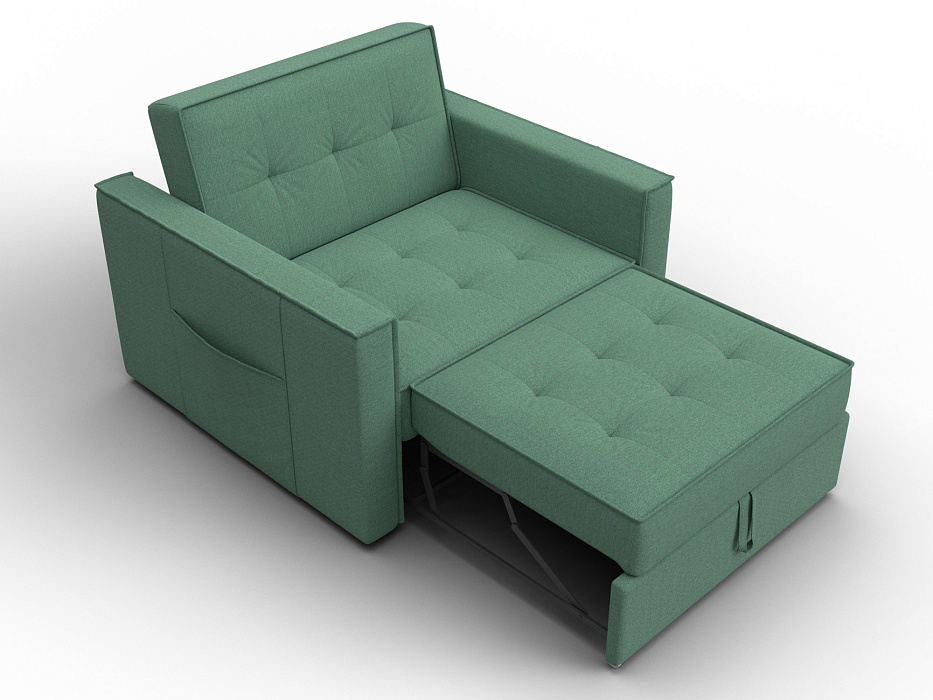 Кресло-кровать Лига-104 (80) (амур 11 зеленый)