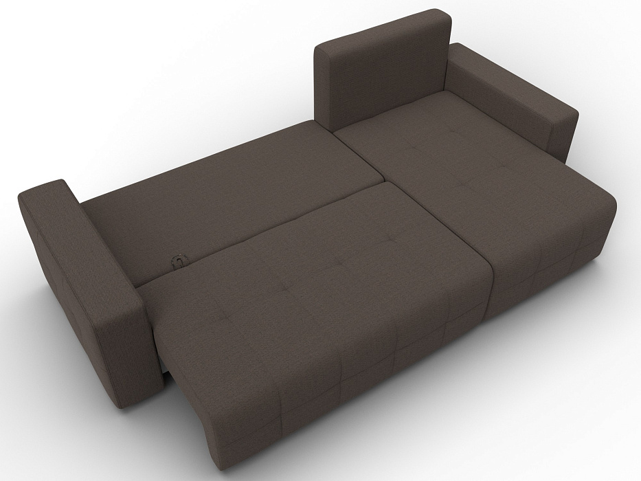Диван угловой Лига-122 угол универсальный (амур 05 коричневый)