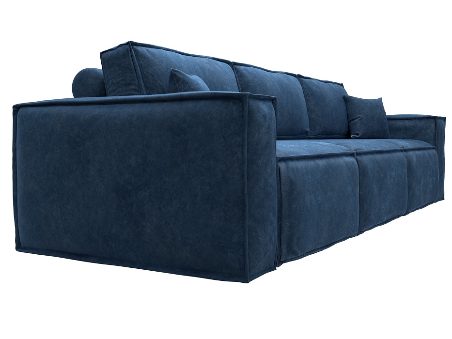 Диван прямой Лига-081 НПБ Лонг (brut 11 синий)