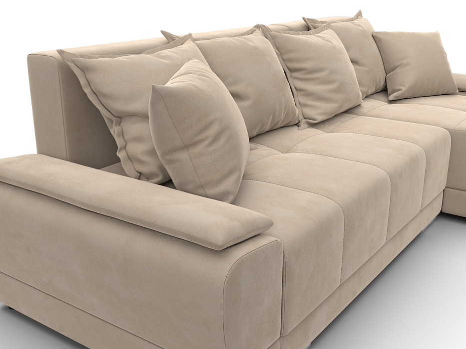 Диван угловой Лига-119 угол правый (seven 729 бежевый)