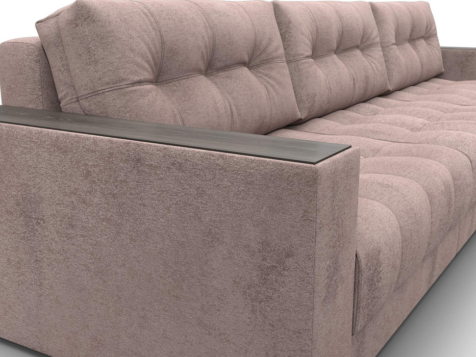 Диван прямой с декором Лига-049 НПБ Лонг (tower 05 бежевый)