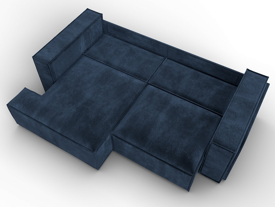 Диван угловой Лига-061 угол левый (tower 13 синий)