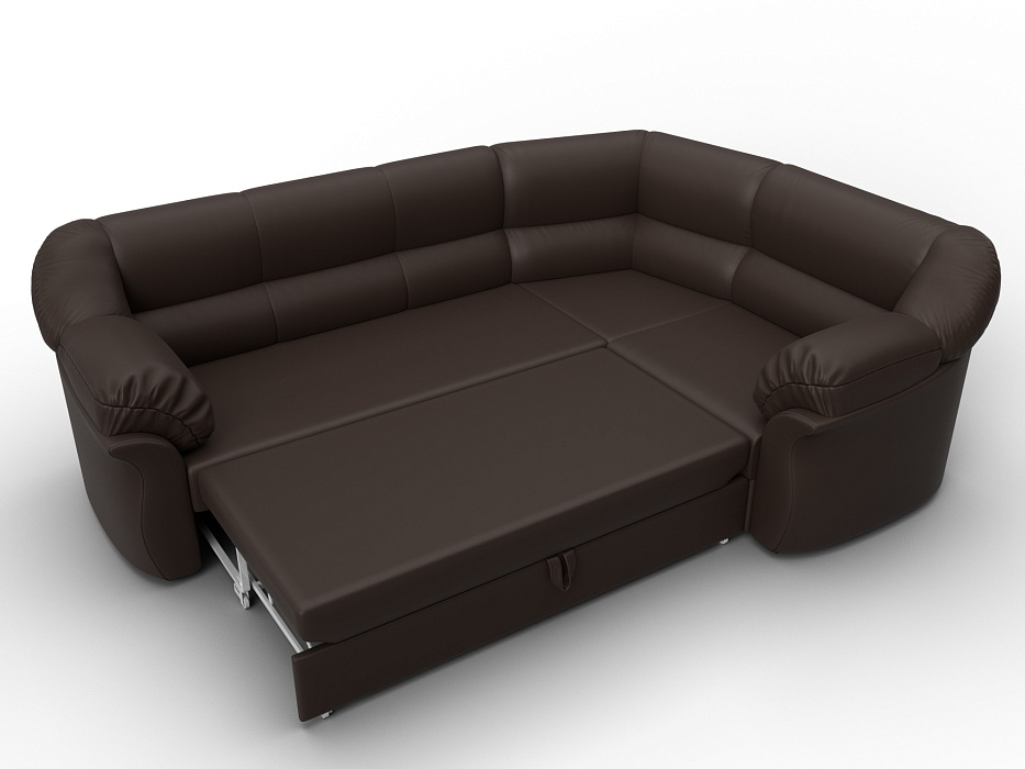 Диван угловой Карнелла правый угол (коричневый)