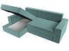 Угловой диван Майами левый угол (бирюзовый цвет)