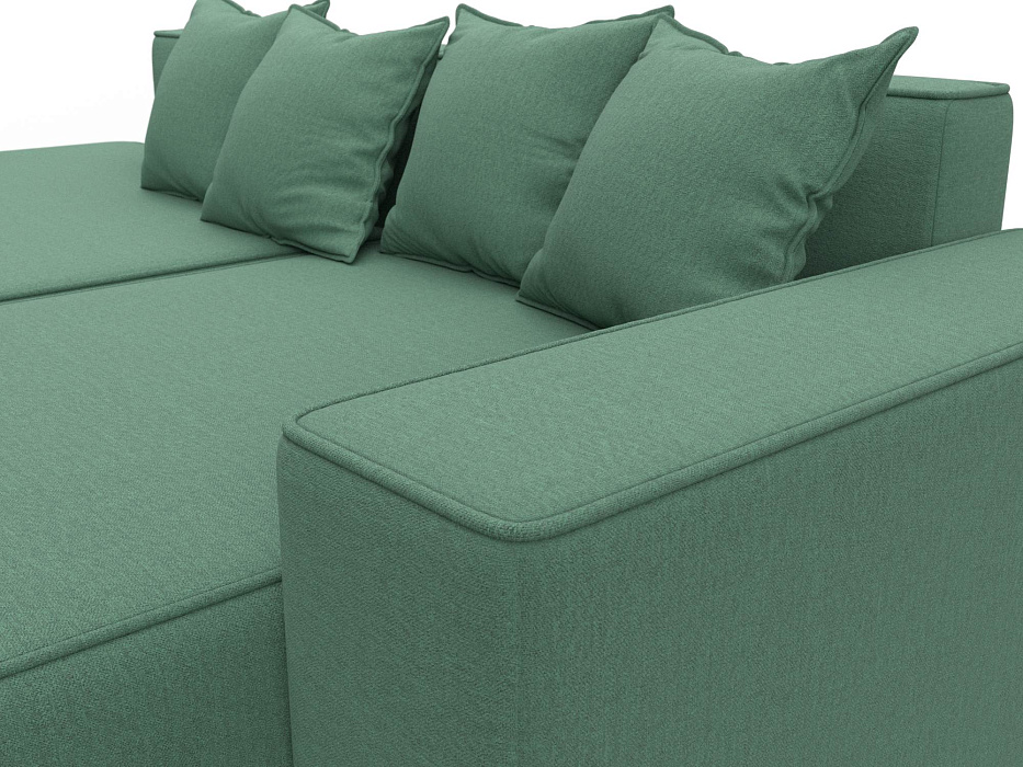 Диван угловой Лига-079 угол правый (амур 11 зеленый)