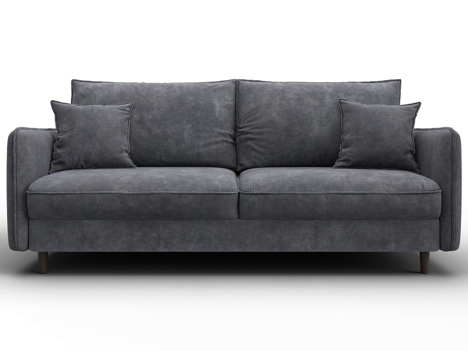 Диван прямой Лига-064 НПБ (brut 16 темно-серый)