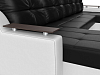 П-образный диван Сенатор (черный\белый цвет)
