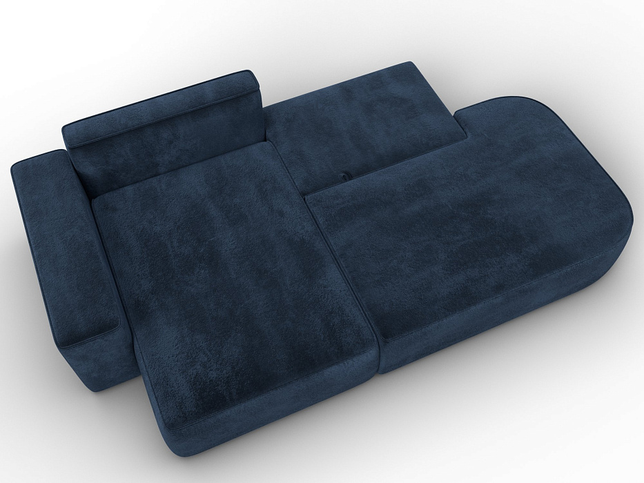 Диван угловой Лига-065 угол левый (tower 13 синий)