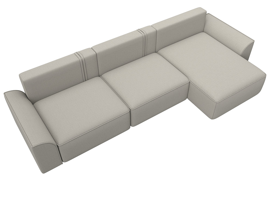 Диван угловой Лига-048 НПБ лонг (амур 02 бежевый) Диван угловой Лига-048 НПБ лонг (амур 02 бежевый)