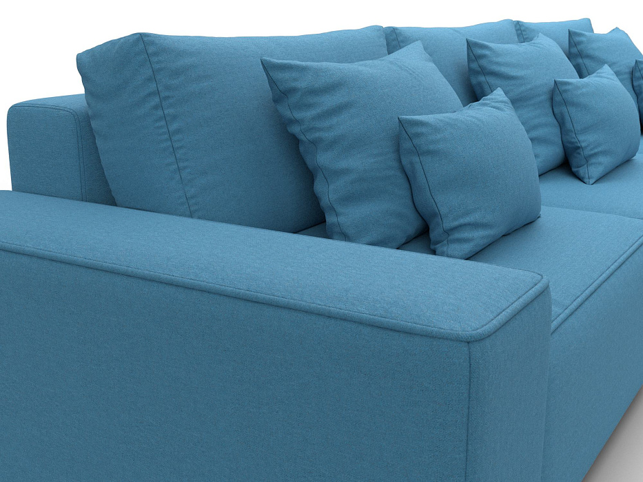 Диван угловой Лига-074 угол универсальный (амур 10 голубой)