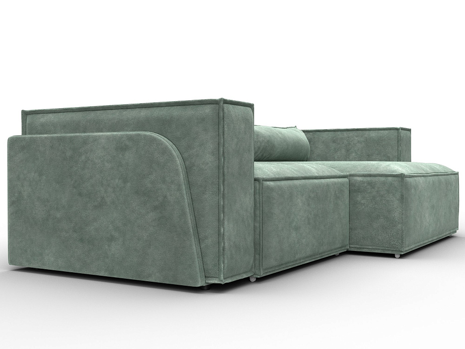 Диван угловой Лига-061 угол правый (brut 08 зеленый)