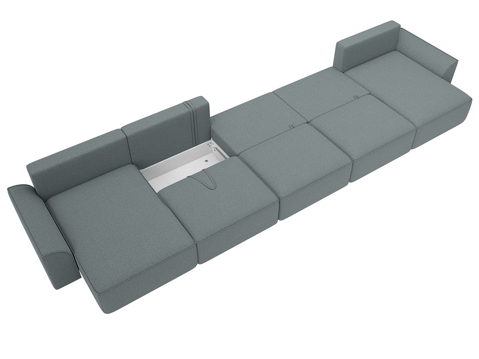 Диван П-образный Лига-048 НПБ МегаЛонг (амур 07 серый) Диван П-образный Лига-048 НПБ МегаЛонг (амур 07 серый)