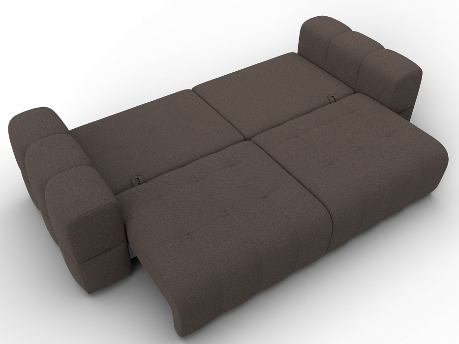 Диван прямой Лига-110 НПБ (амур 05 коричневый)