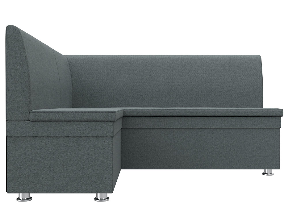 Диван кухонный угловой Уют левый угол (амур 07 серый)