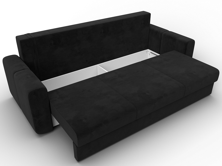 Диван прямой Лига-031 (черный)