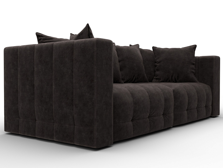 Диван прямой Лига-052 НПБ (brut 17 коричневый)