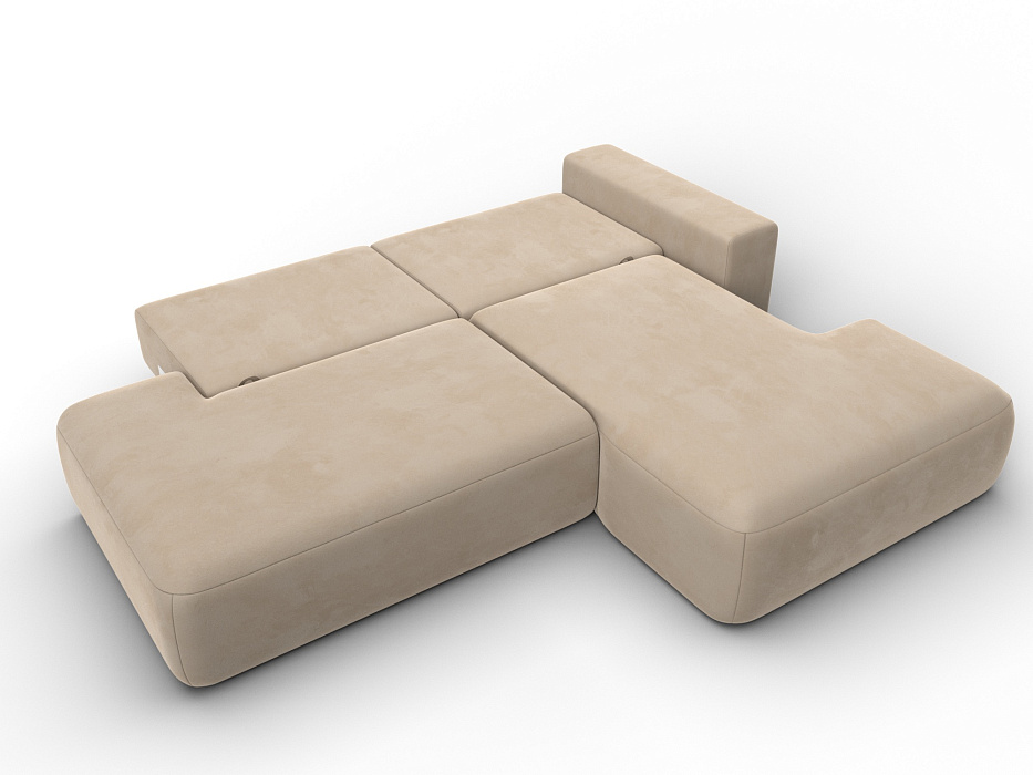 Диван угловой Лига-036 НПБ Модерн правый угол (бежевый)