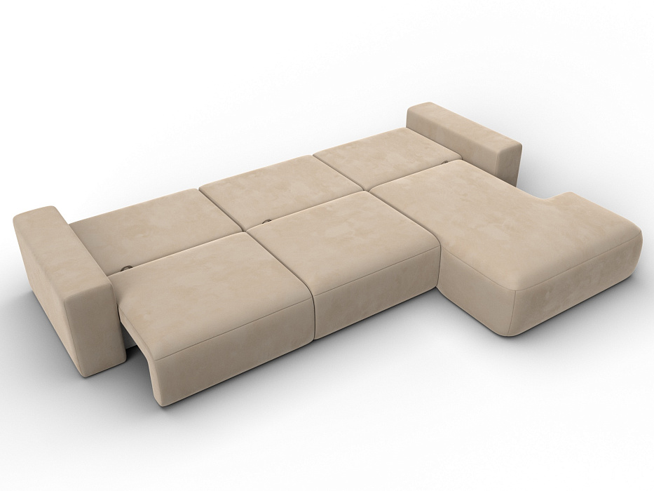 Диван угловой Лига-036 НПБ Классик Лонг правый угол (бежевый)