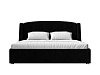 Интерьерная кровать Лотос 160 (черный)