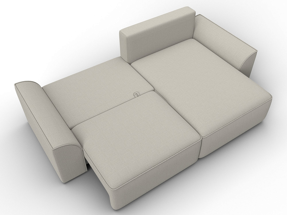 Диван угловой Лига-048 НПБ (амур 02 бежевый)