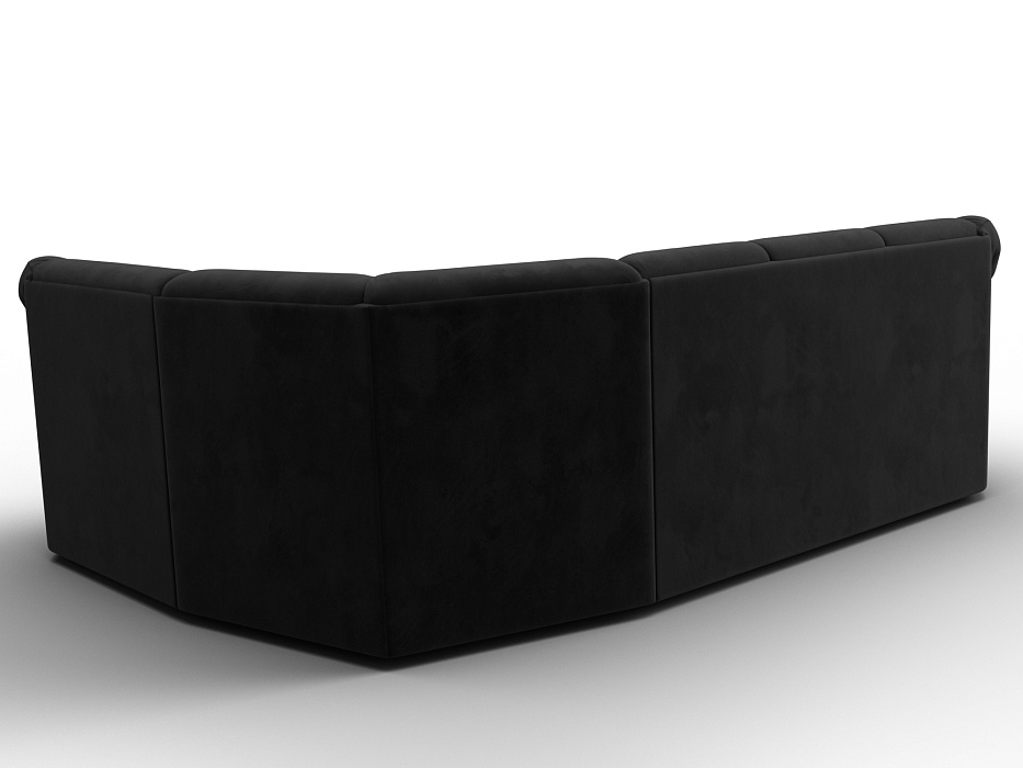 Диван угловой Карнелла правый угол (seven 35 черный)