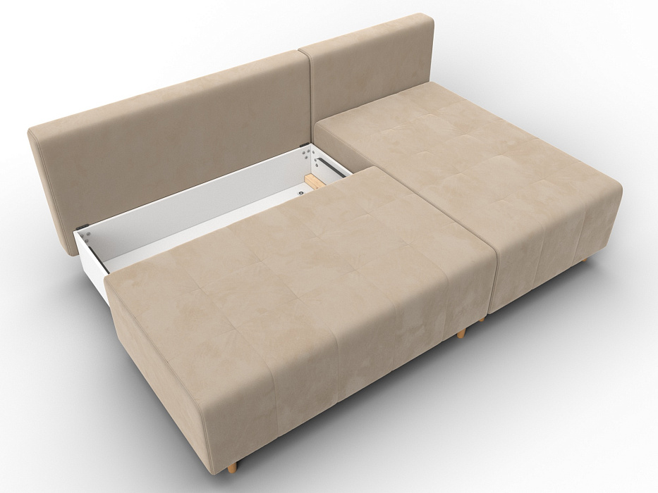 Диван угловой Лига-102 угол универсальный (seven 729 бежевый)