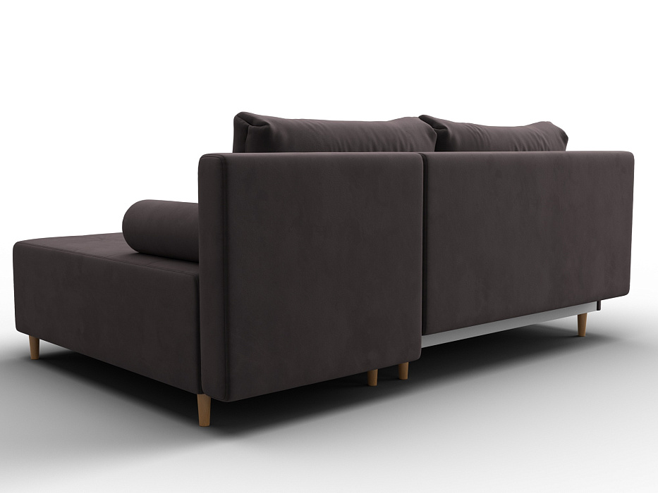 Диван угловой Лига-102 угол универсальный (seven 727 коричневый)