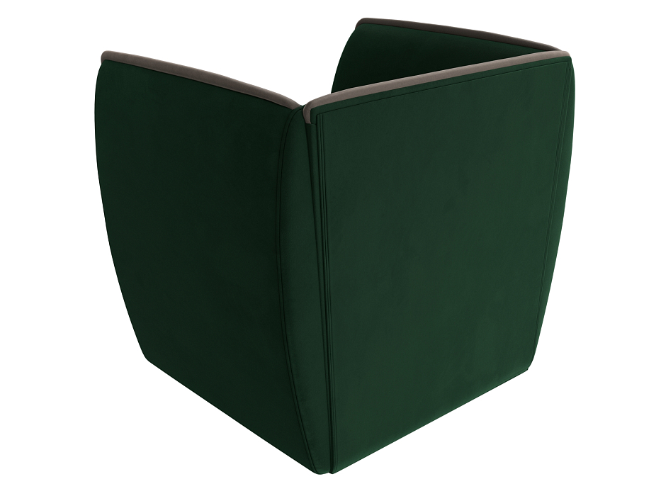 Кресло Бергамо (зеленый\коричневый)