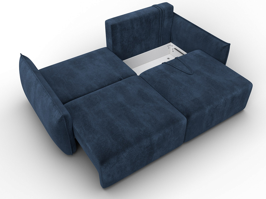 Диван прямой Лига-051 НПБ (tower 13 синий)