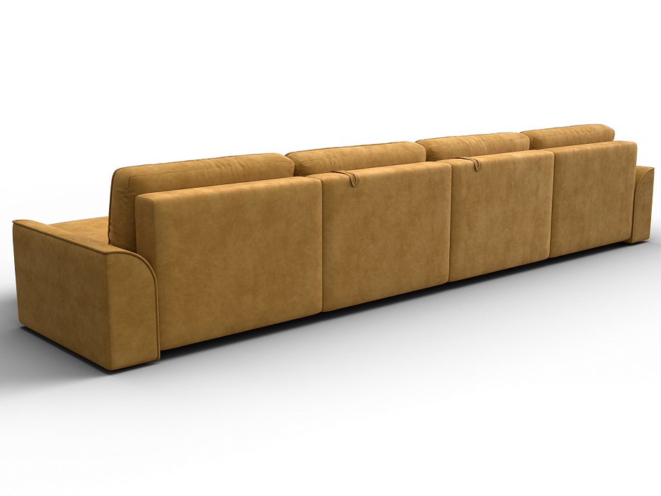 Диван П-образный Лига-048 НПБ лонг (brut 10 желтый)