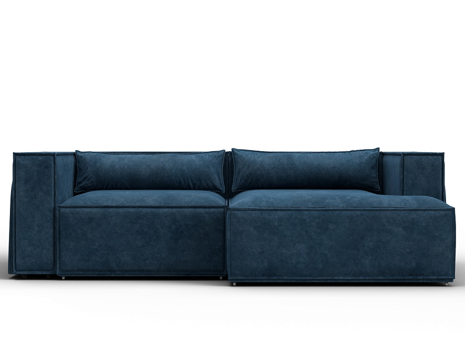 Диван угловой Лига-061 угол правый (brut 11 синий)
