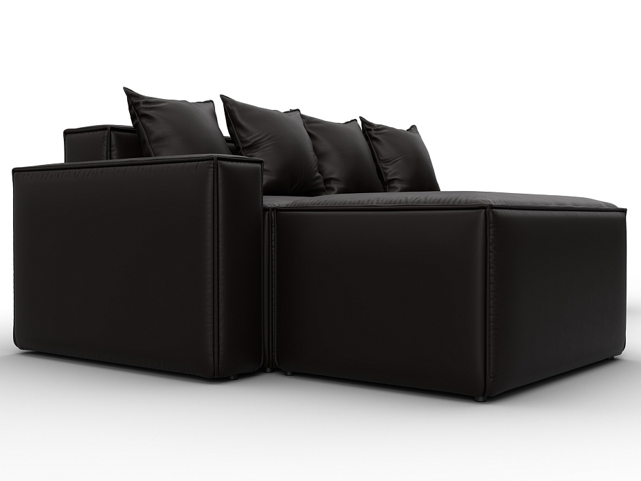 Диван угловой модульный Лига-063 угол левый (grifon 12 коричневый)