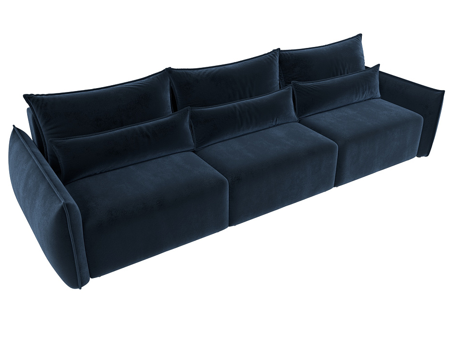 Диван прямой Лига-051 НПБ Лонг (tower 13 синий)