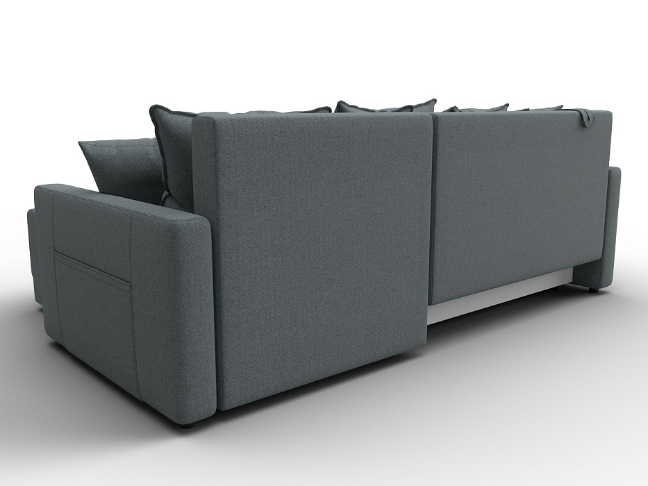 Диван угловой Лига-125 угол универсальный (амур 07 серый)