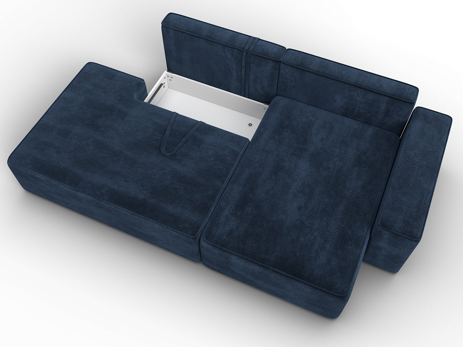 Диван угловой Лига-079 угол правый (tower 13 синий)