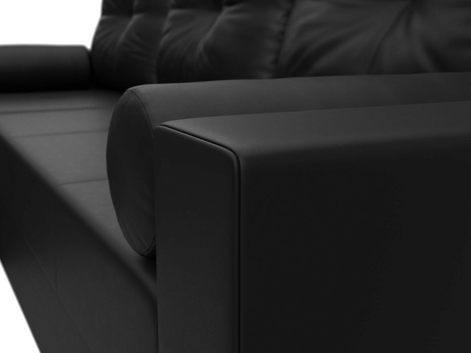 Диван угловой Верона Лайт левый угол (черный)