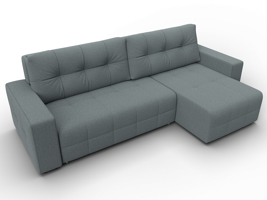 Диван угловой Лига-122 угол универсальный (амур 07 серый)