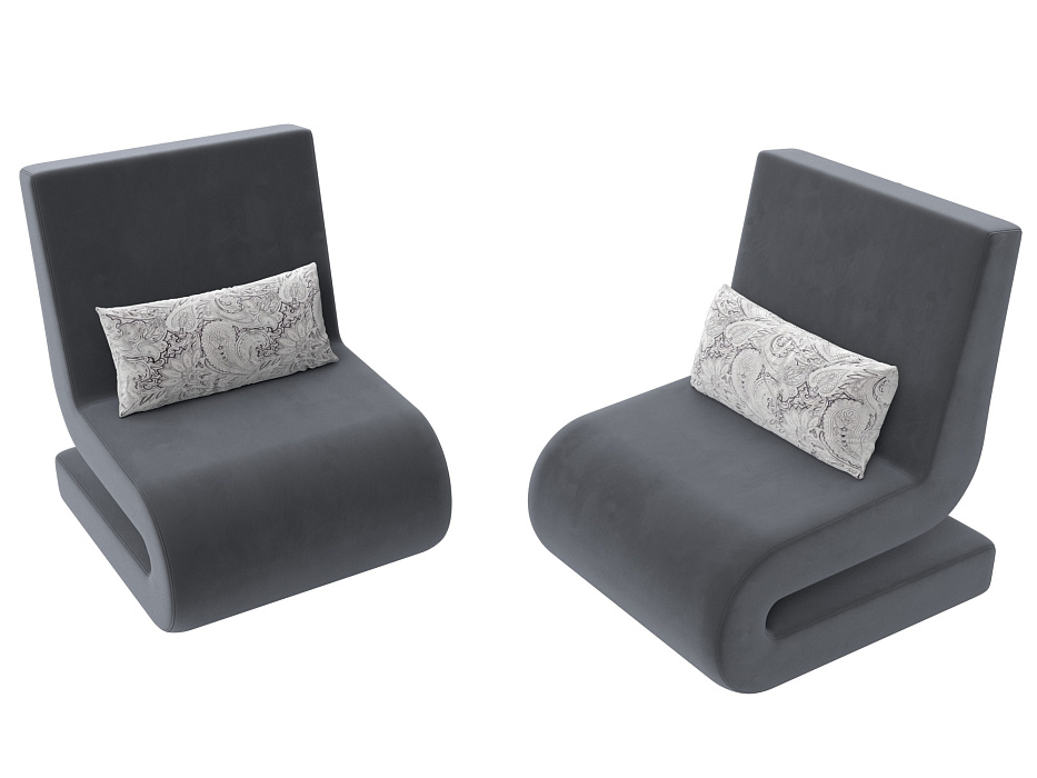 Кресло Волна (2 шт.) (seven 17 серый)