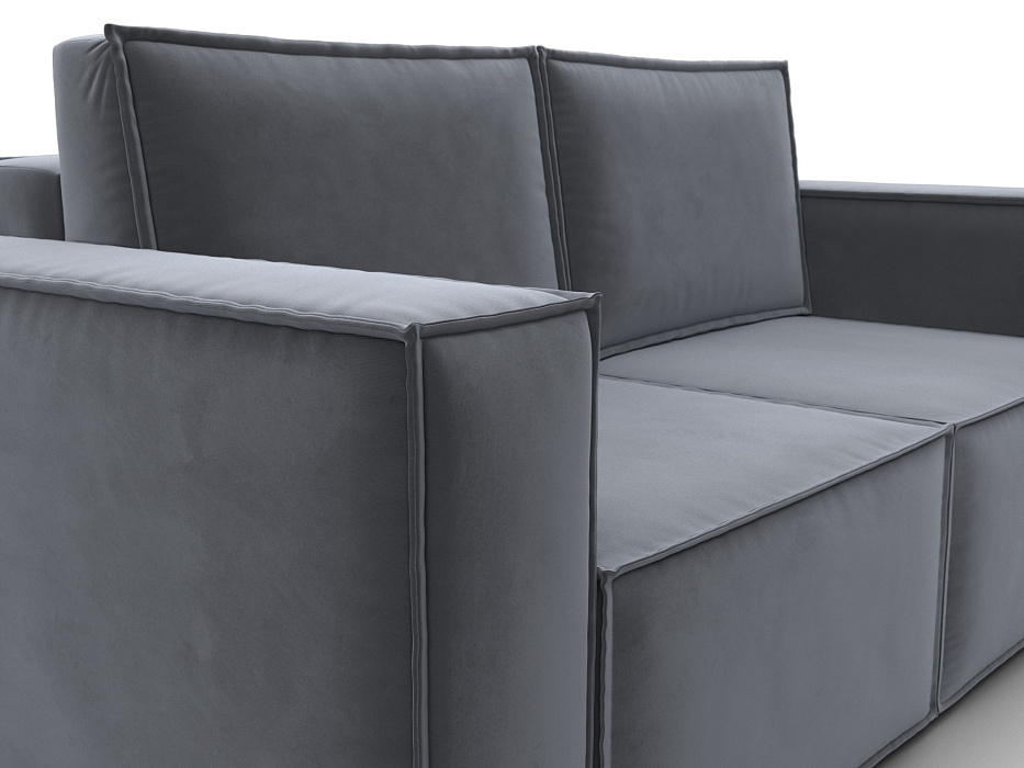 Диван прямой Куба мини (серый)
