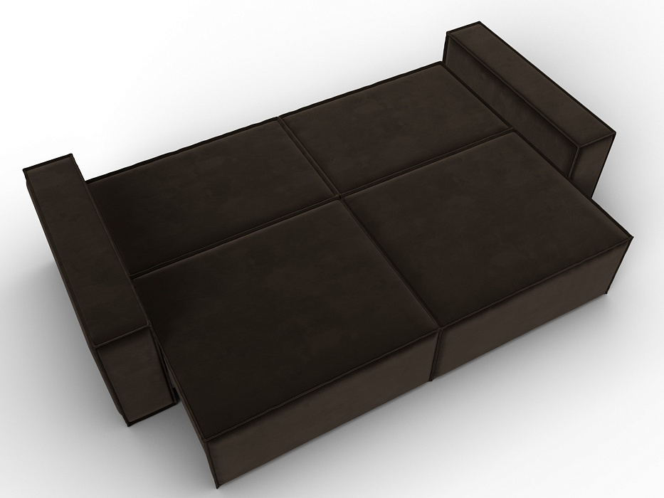 Диван прямой Куба (коричневый)